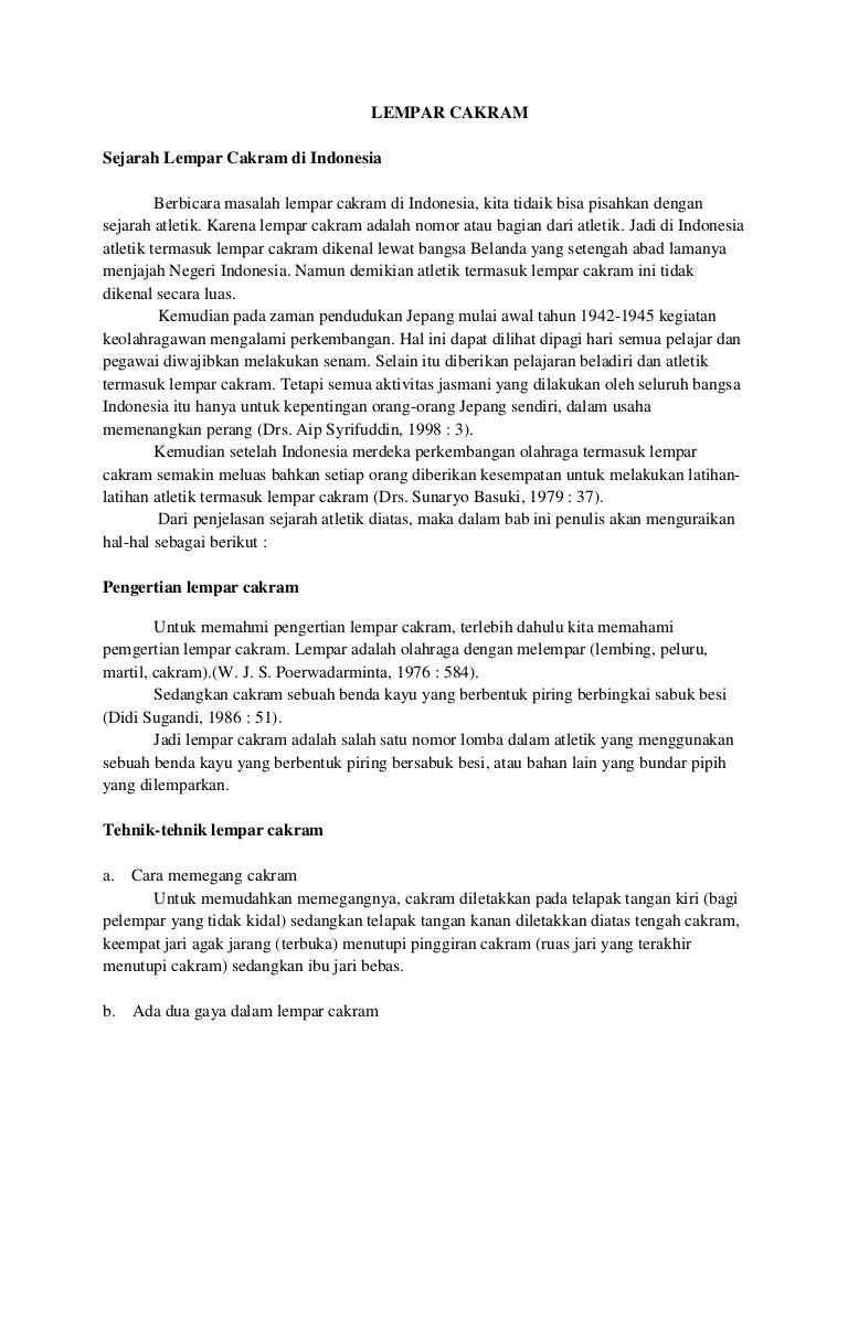 Lari Lempar Dan Lompat