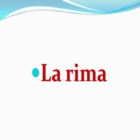 La rima