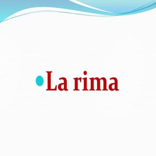 La rima