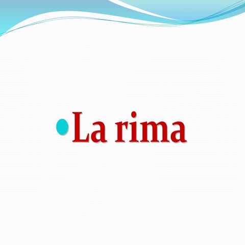 La rima