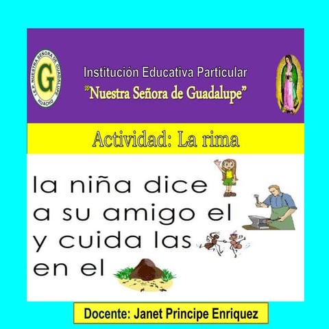 La rima actividad
