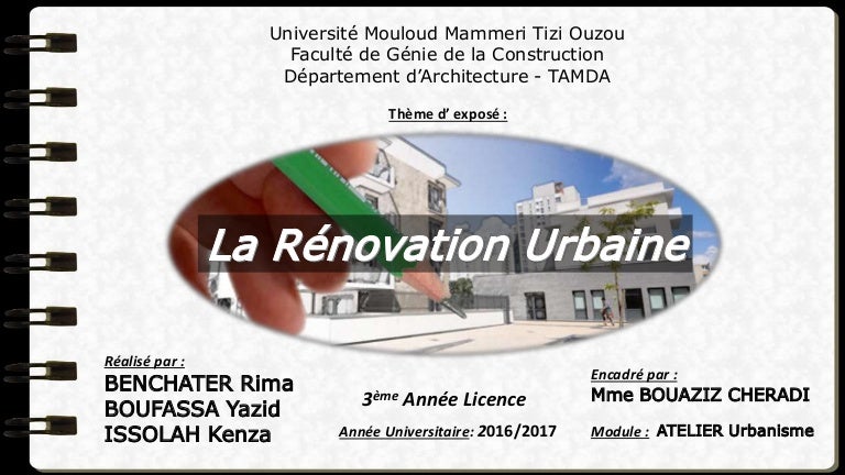 rénovation urbaine ppt