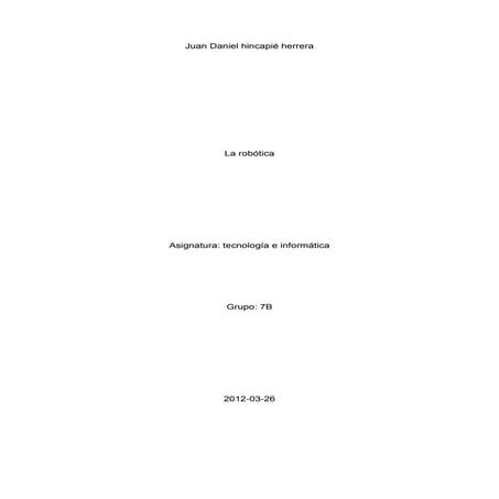 La robotica