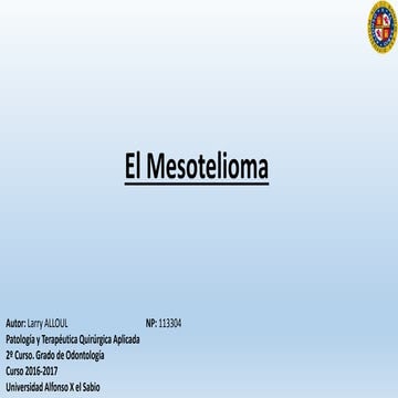 MESOTELIOMA