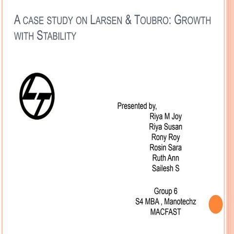 Larsen and toubro L&T.ppt
