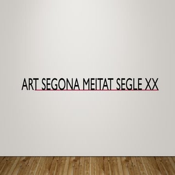 L'art de la segona meitat segle xx contextualització tendències generals