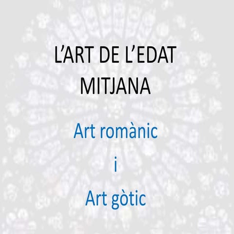 L’art de l’edat mitjana
