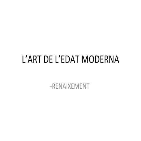 L'art del Renaixement