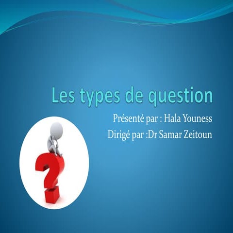 L'art de questionner | PPTX
