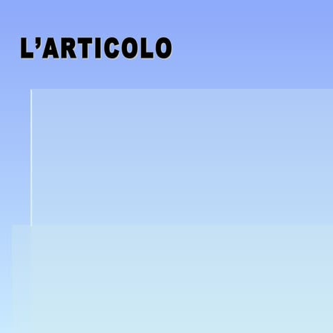 L’articolo