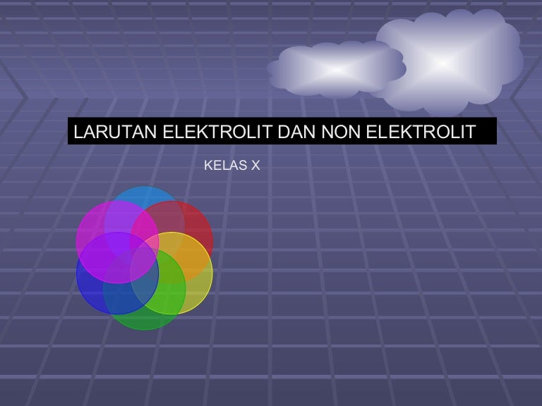 Larutan Elektrolit Kelas X Larutan Elektrolit Kelas X