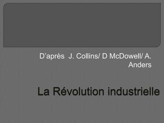 Révolution Industrielle | PPT