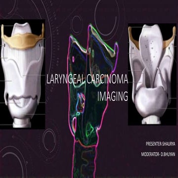 Laryngeal carcinoma Imaging