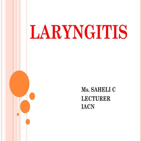 Laryngitis 