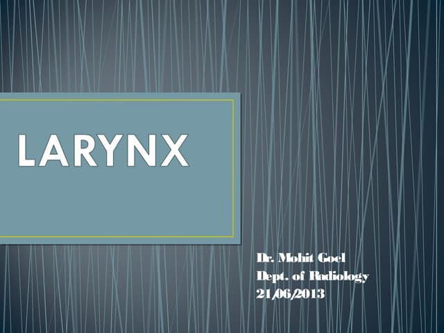 Larynx anatomy ct and mri