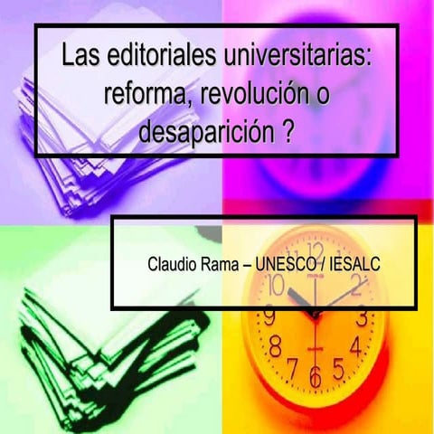 Las editoriales universitarias