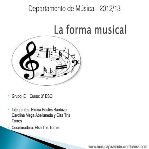 Las formas musicales