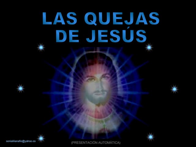 Las quejas de Jesús