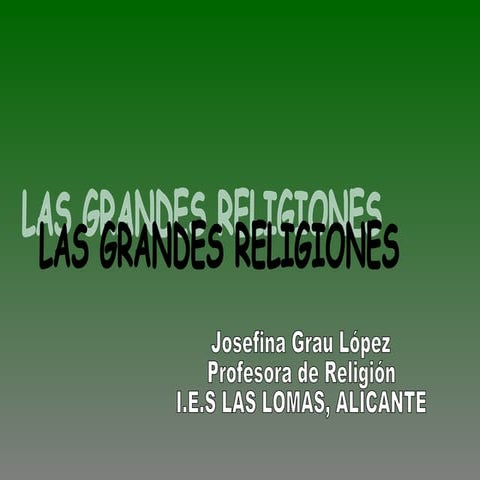 Las Religiones MonoteíStas