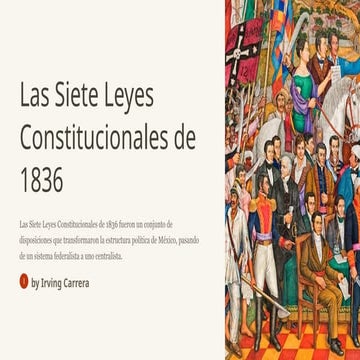 las siete leyes de 1836 | PPTX