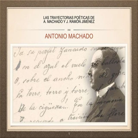 Las trayectorias poéticas de Antonio Machado y Juan Ramón Jiménez