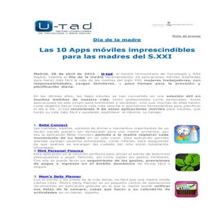 Las 10 apps móviles imprescindible...