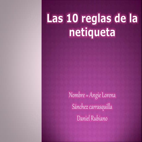 Las 10 netiquetas