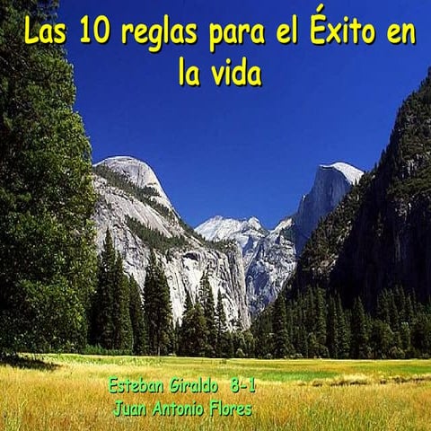 Las 10 reglas para el exito en la vida | PPT