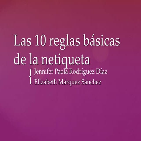 Las 10 reglas básicas de la netiqueta2