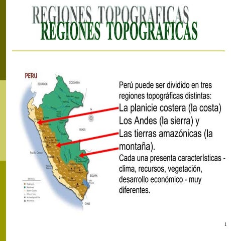Las 11 ecorregiones del perù
