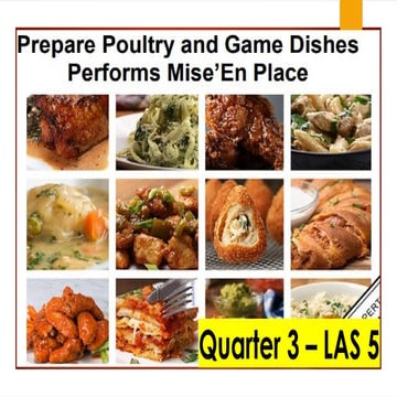 LAS 5.pptx - PREPARE POULTRY AND GAME DISHES