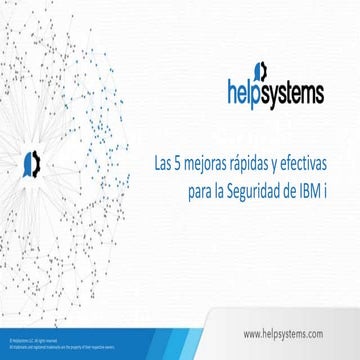 Las 5 mejoras rápidas y efectivas para la seguridad de IBM i