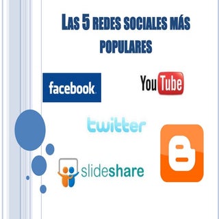 Las 5 redes sociales más populares