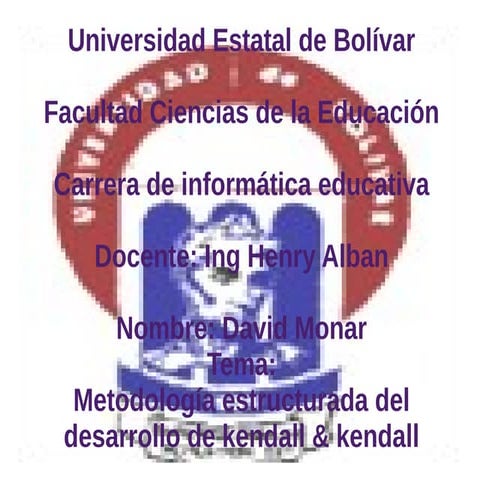 Las 7 fases de kendal & kendall