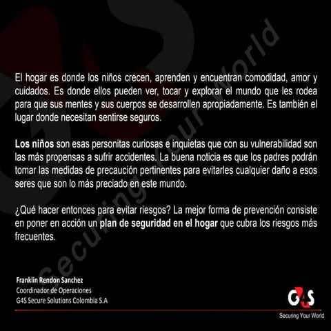 Seguridad en el hogar | PPTX