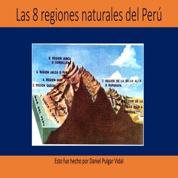 Las 8 regiones naturales del perú