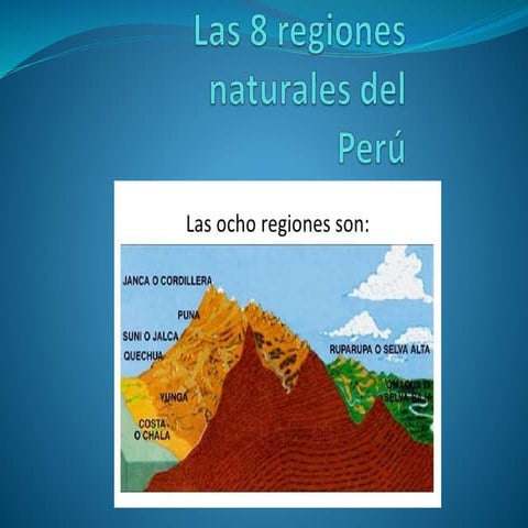 Las 8 regiones naturales del perú