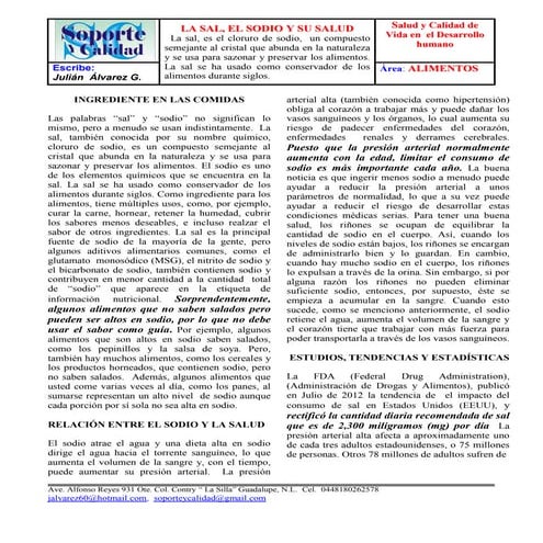 La sal, el sodio y su salud3