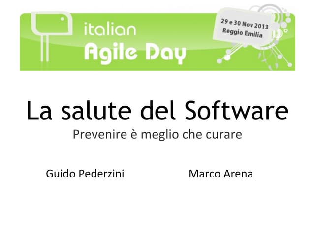 La salute del software