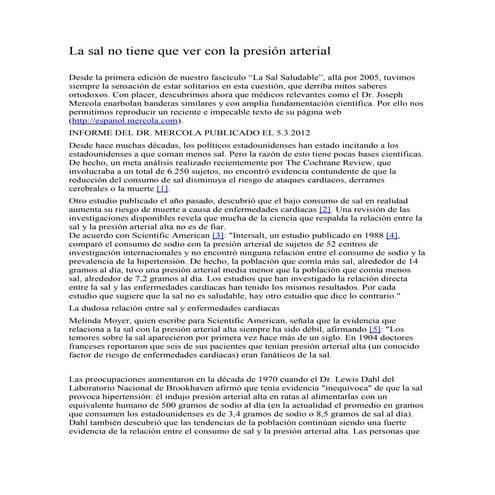 La sal  vs presión arterial