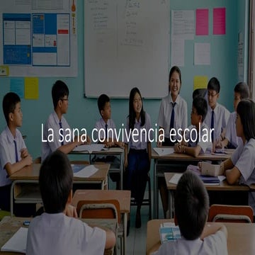 La sana convivencia escolar | PPTX