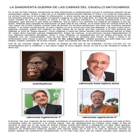   La sangrienta guerra de las cabras del cacique mata-cabras