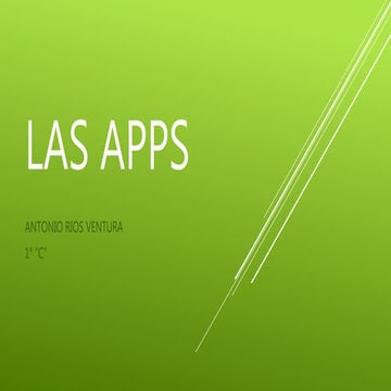 Las apps en tipo presentacion