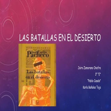 Las batallas en el desierto 1