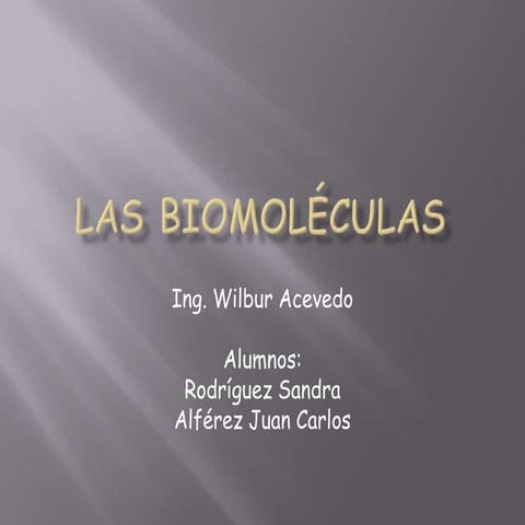 Las biomoléculas