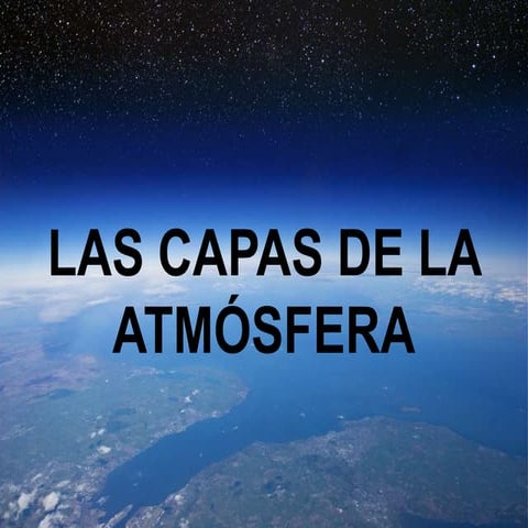Las capas de la atmósfera