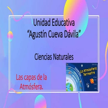 Las capas de la atmósfera