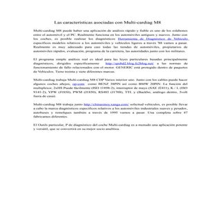 Las características asociadas con m...