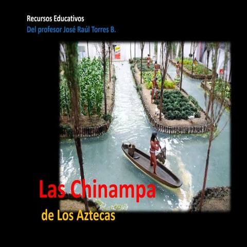 Las chinampas de los aztecas.