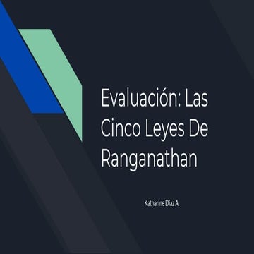 Práctica 1: Las leyes de Ranganathan | PDF